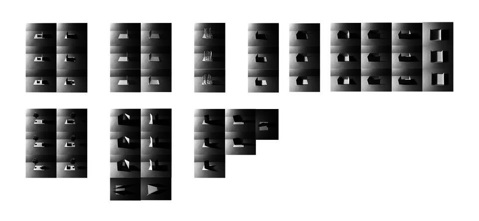 A series of study models for researching the relationship between light, shadow and space.