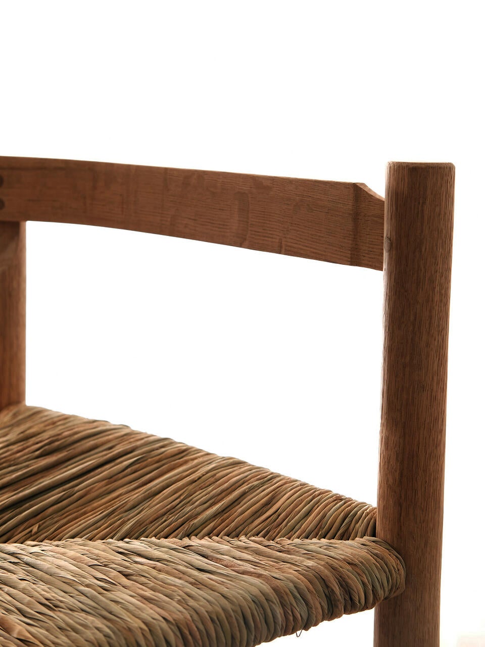 Detail photo of the arm connection and seat of the Counting Calories Chair.
