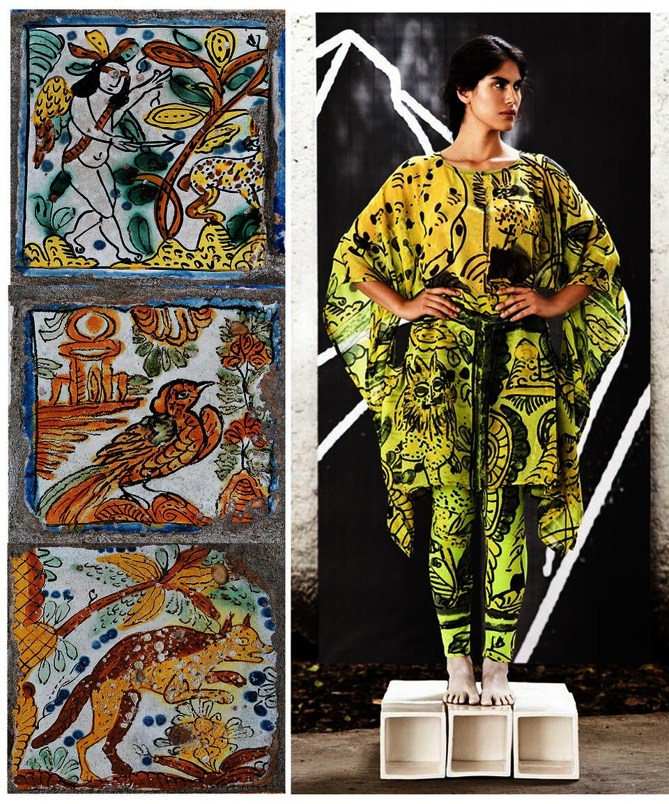 Fernandez tile-dress