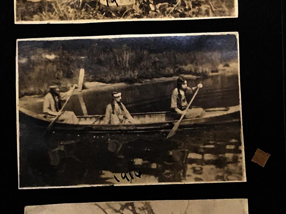 Camp fire girls rowing