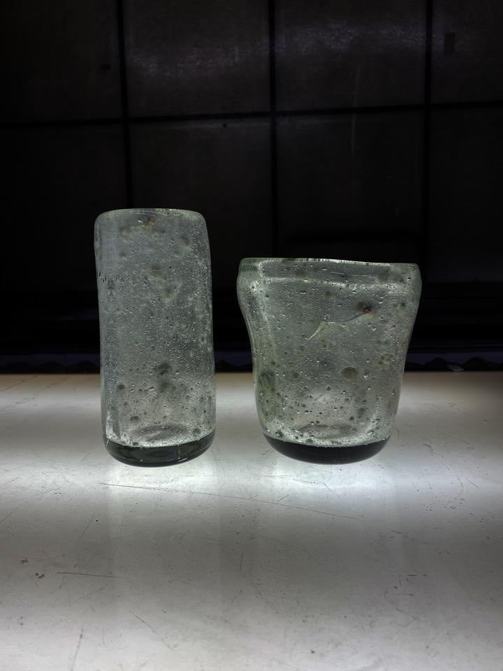 vessels made of sand glass