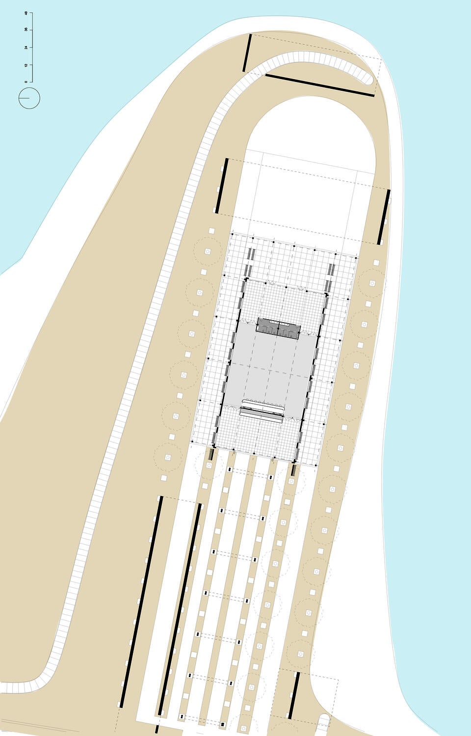 A drawing of Market Park facilities and the proposed program