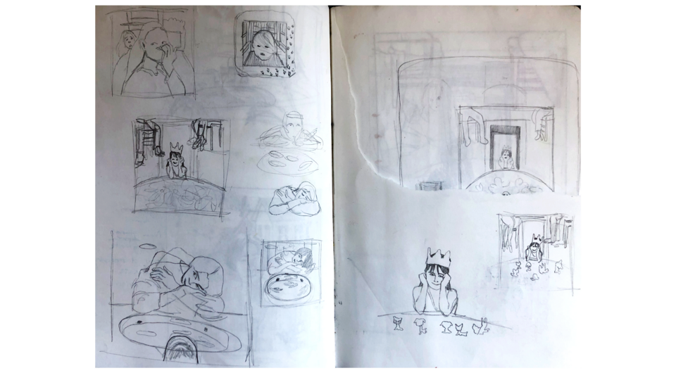 Sketchbook page from Cassidy Agro's sketchbook
