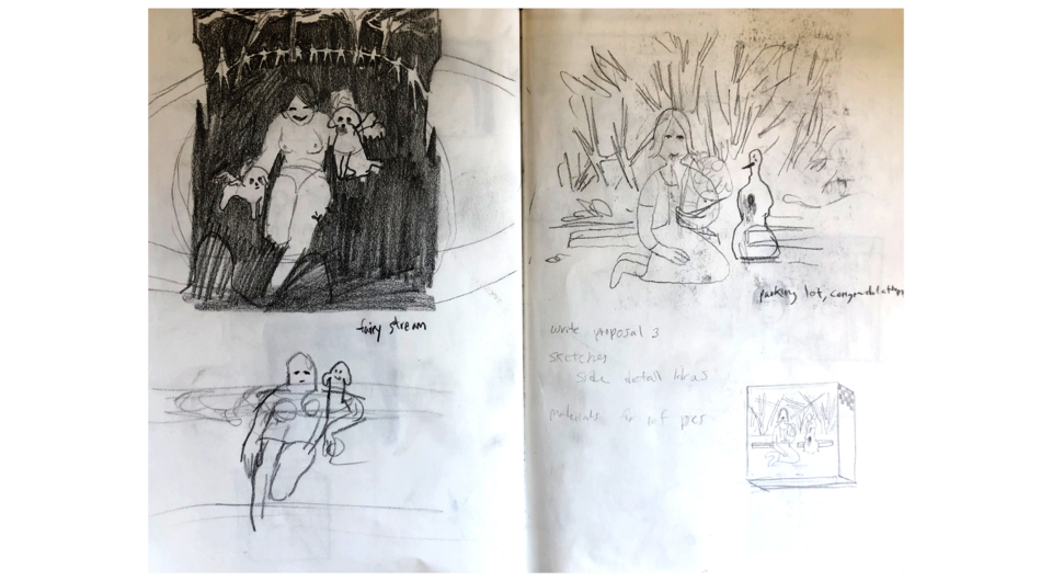 Sketchbook page from Cassidy Agro's sketchbook