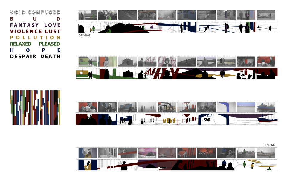 Reconstruct color narrative in “Red Desert” 
