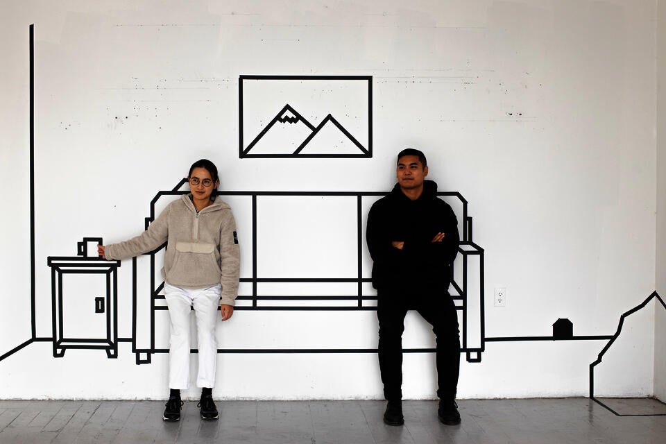 Installation shot for Step Into the Wall and Vanish