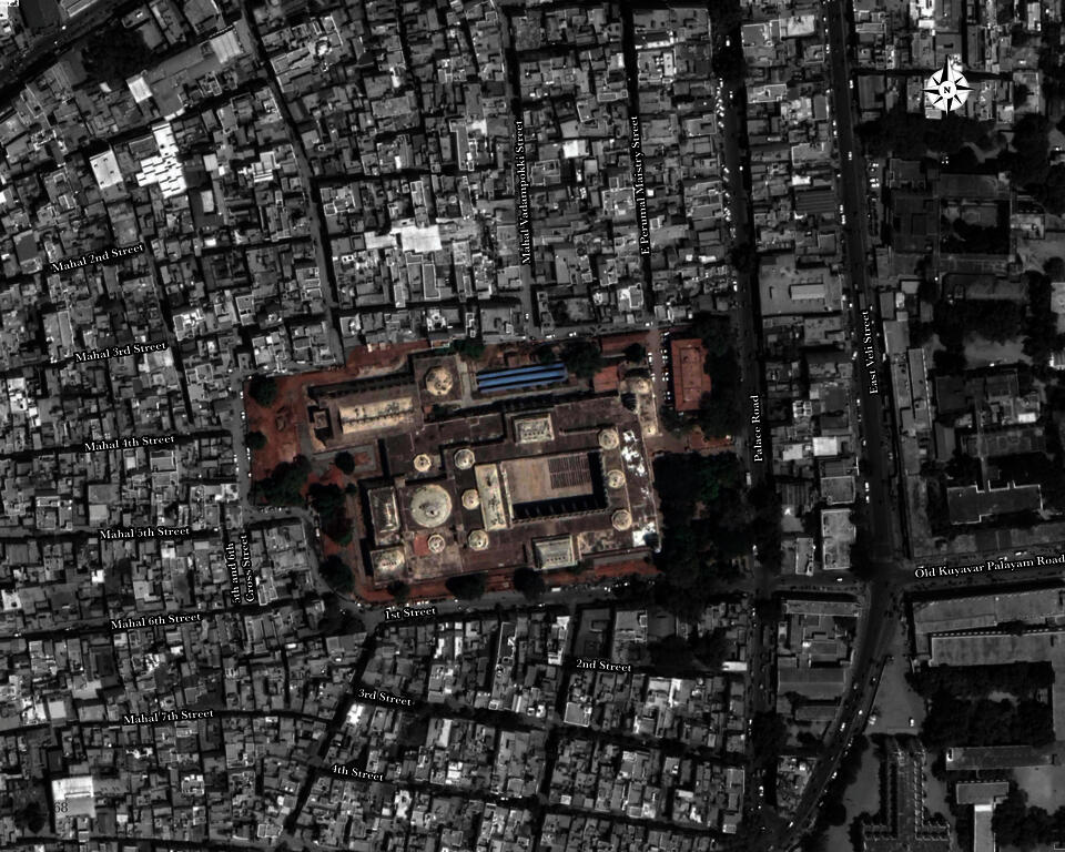 Site within Madurai's dense context