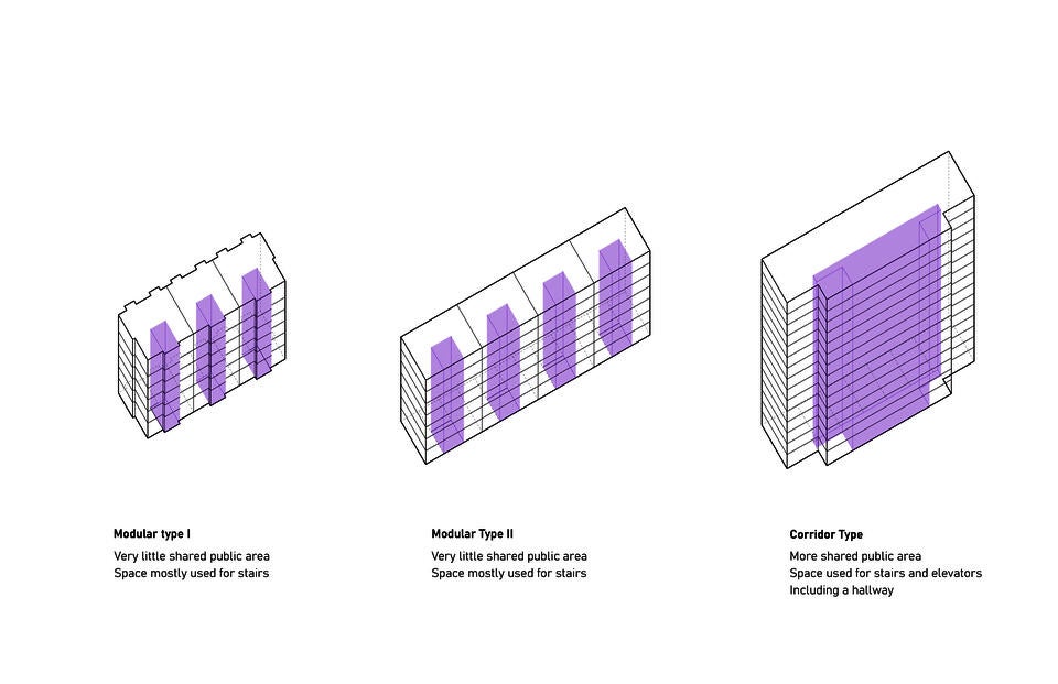 This is a building axonometric drawing