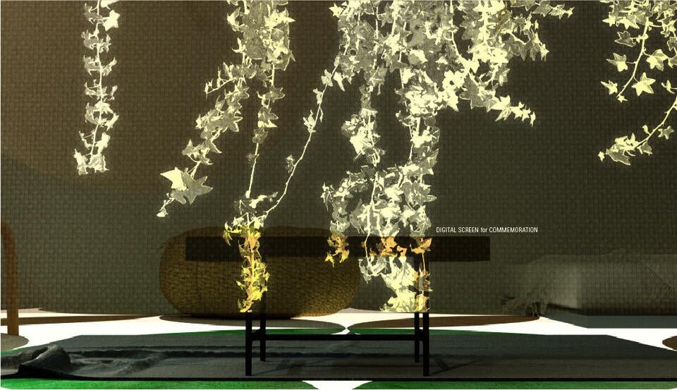 A detail scene of a digital screen.