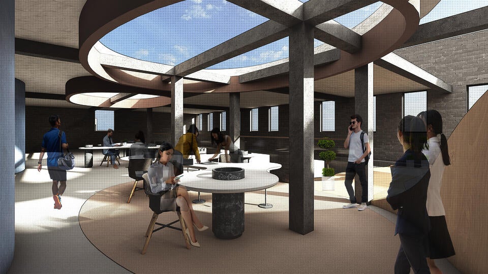 The public open working space provide a open working environment, compare with private working space, this place are more welcome for communication and collaboration, which can be a good chance for the designers to find their partners.