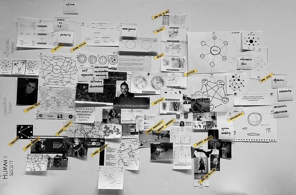 The brainstorm board is the collection of design ideas to trigger empathy in pedestrian system.