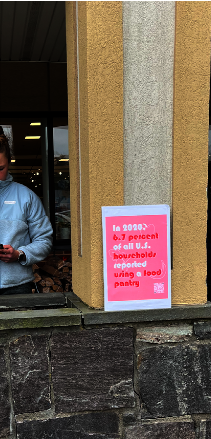 We also performed more covert testing outside of Eastside Marketplace, where we were able to track interest in each impact statistic by watching customer behavior from a distance.  