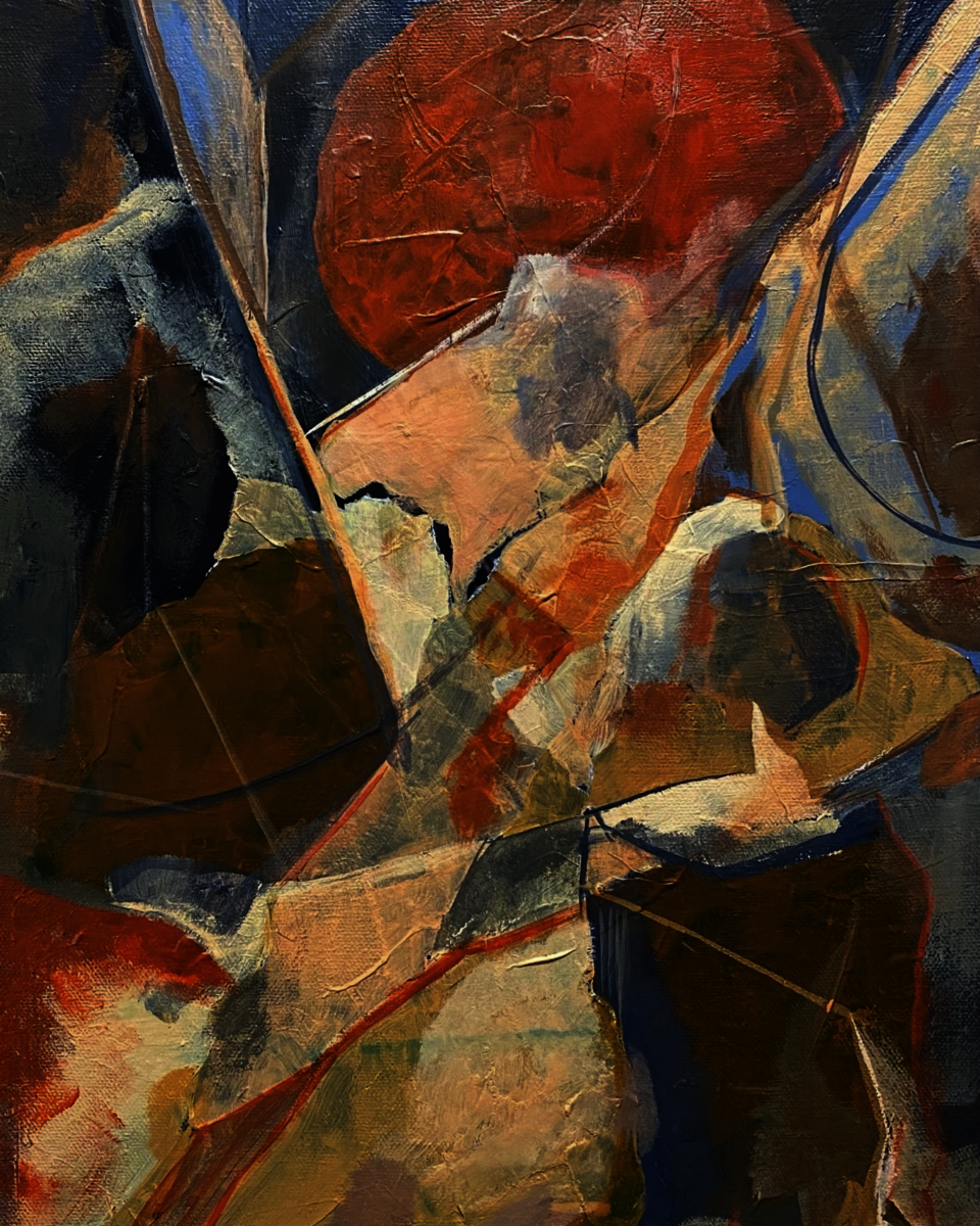 Abstract using a color palette of American South West geography. 