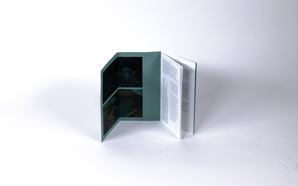 A photograph showing one of the books. 