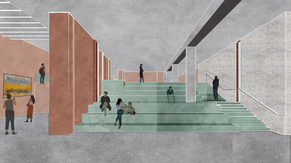 Stairs of the interaction zone