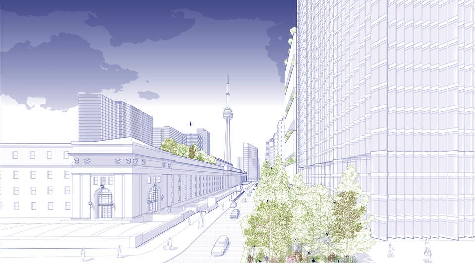 Figure 04: Urban center of Toronto Rewilded 