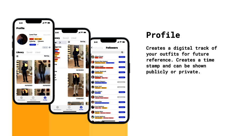 Profile pages