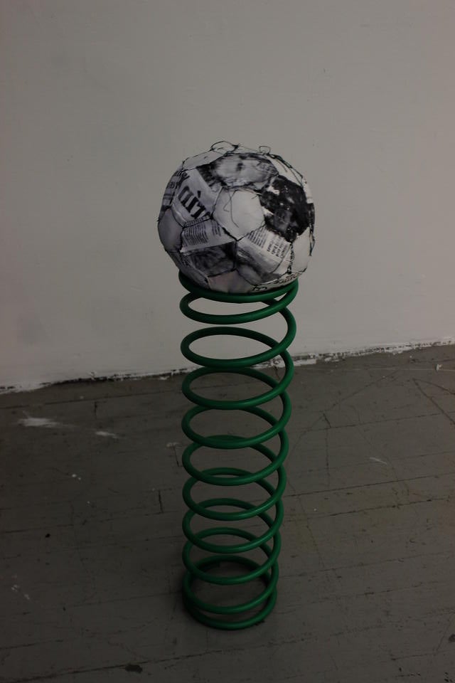 pvc pipes goal on metal springs