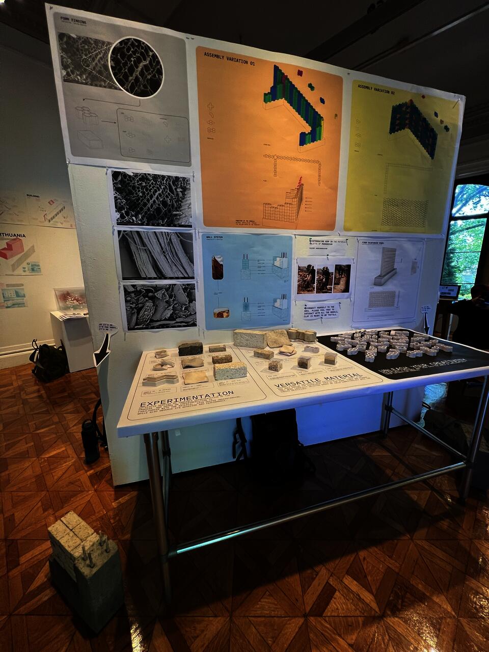 The installation during the thesis review