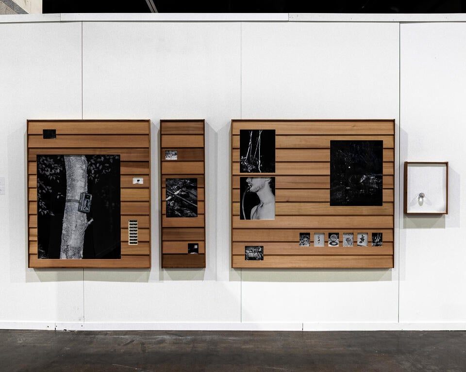 Installation view of framed photographic artworks at the RISD Degree Show 2023