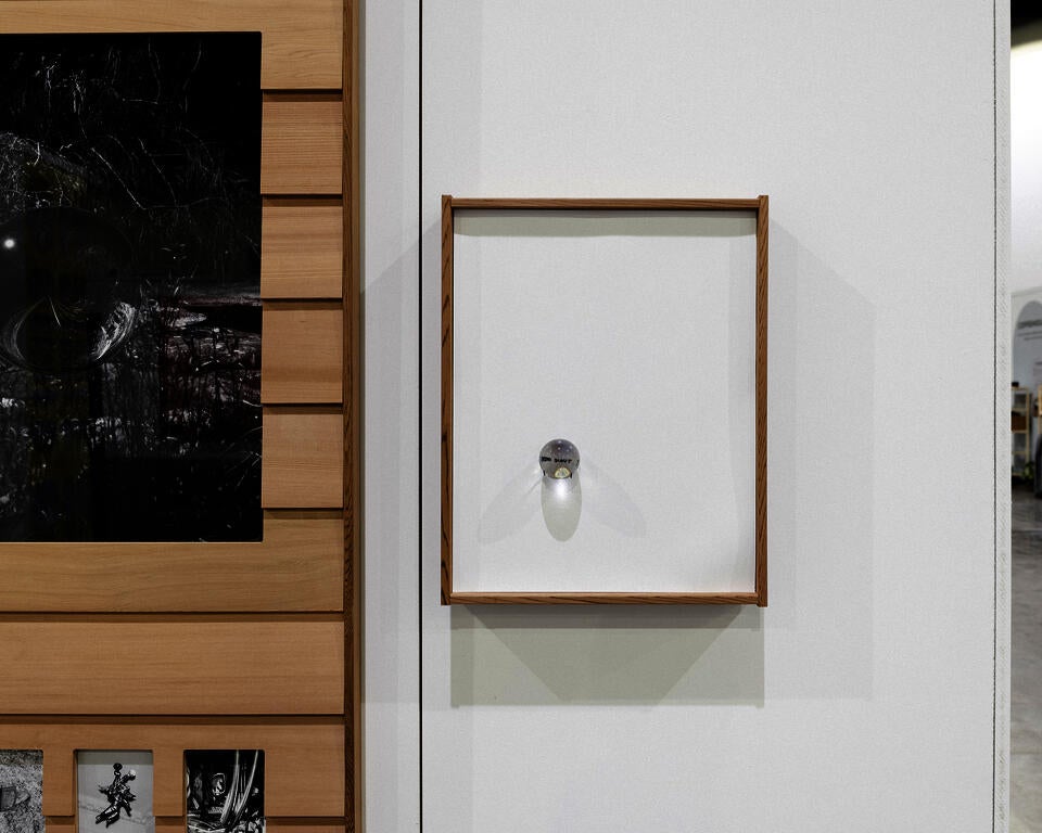 Installation view of framed photographic artworks at the RISD Degree Show 2023