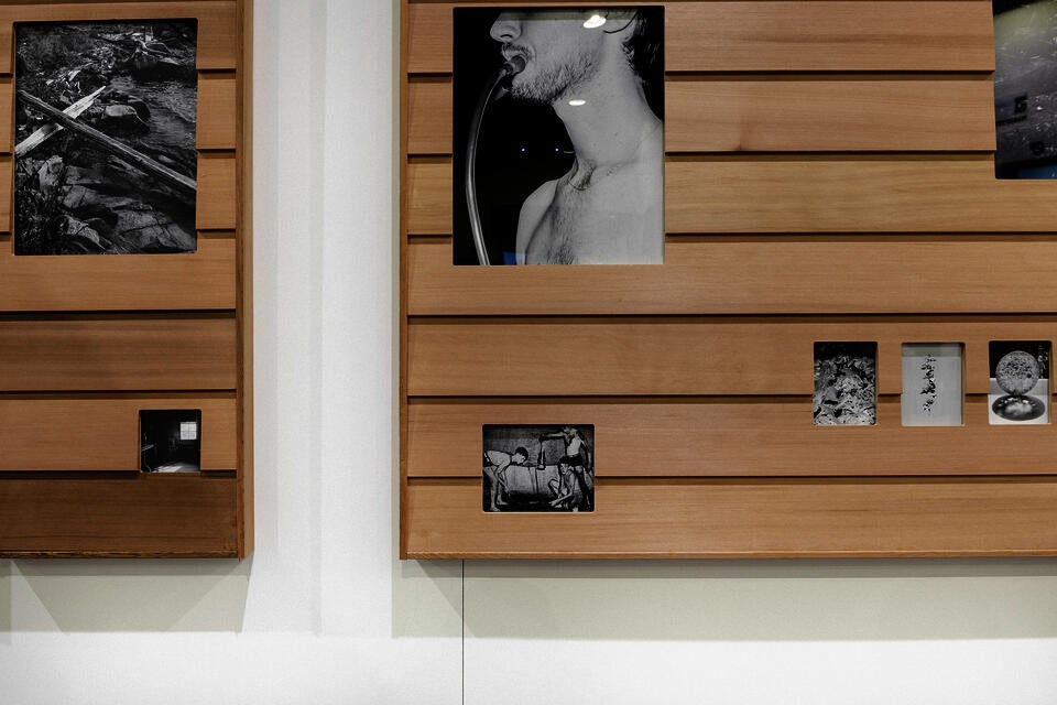 Installation view of framed photographic artworks at the RISD Degree Show 2023