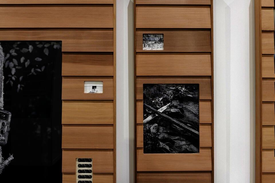 Installation view of framed photographic artworks at the RISD Degree Show 2023