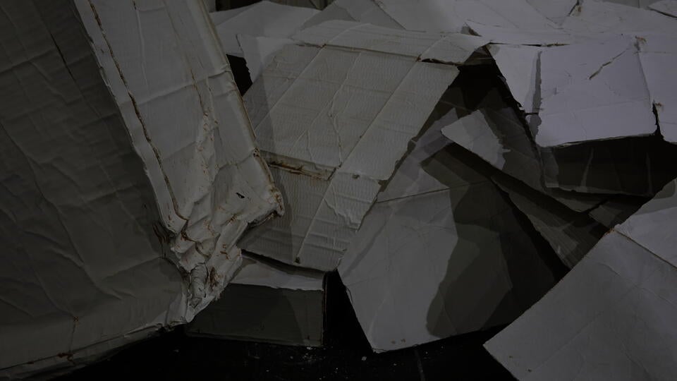 Cast cardboard