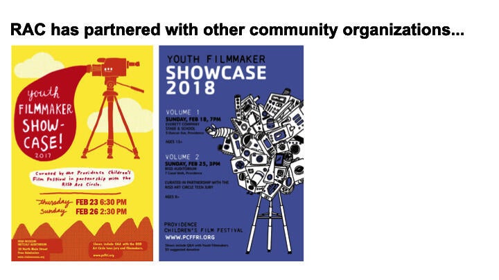 Post of the Providence Children's Film Festival Youth Filmmaker Showcases that teens curated