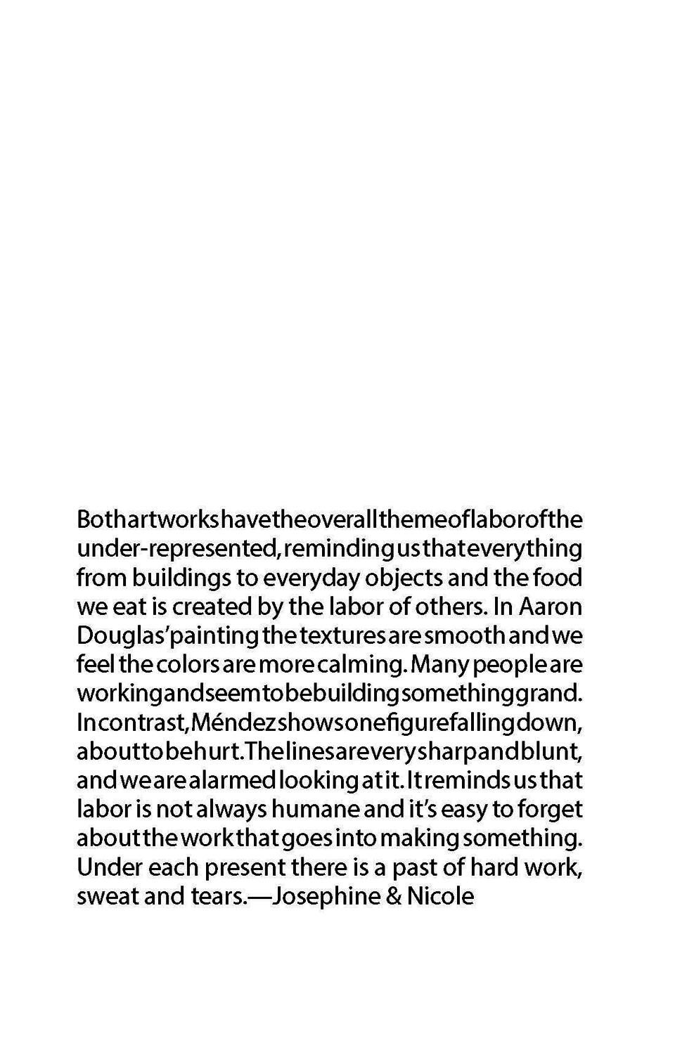 Half page of text