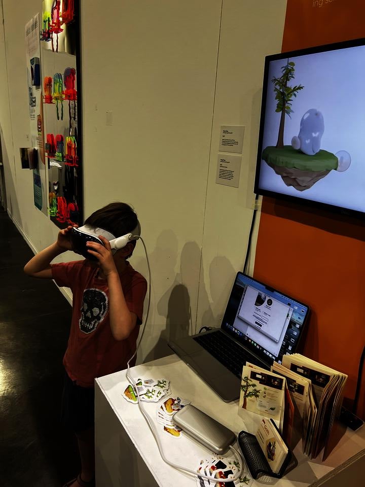 People trying our software on Apple Vision Pro