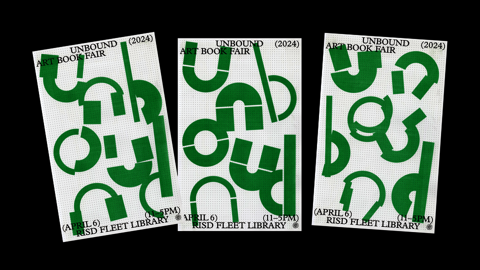 Identity for RISD art book fair Unbound