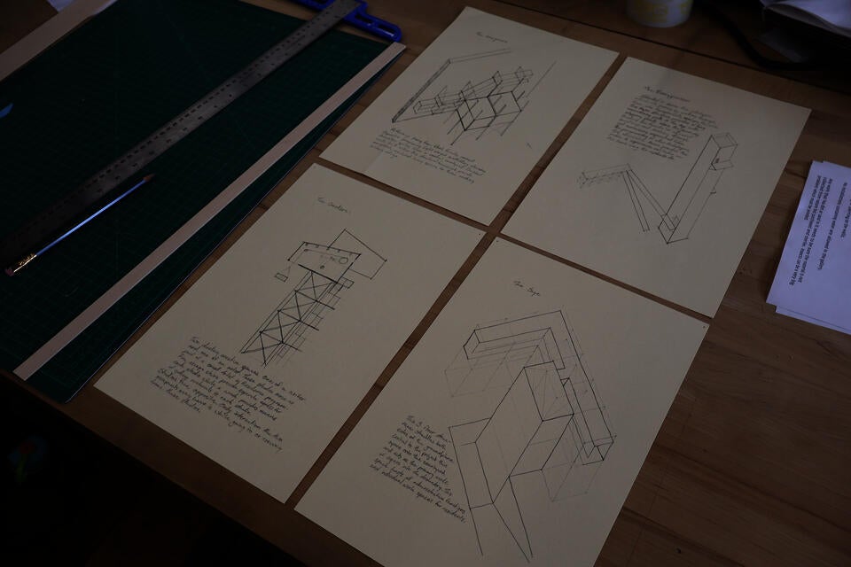 Four studies on individuals and the spaces to design for them as part of the final intervention.