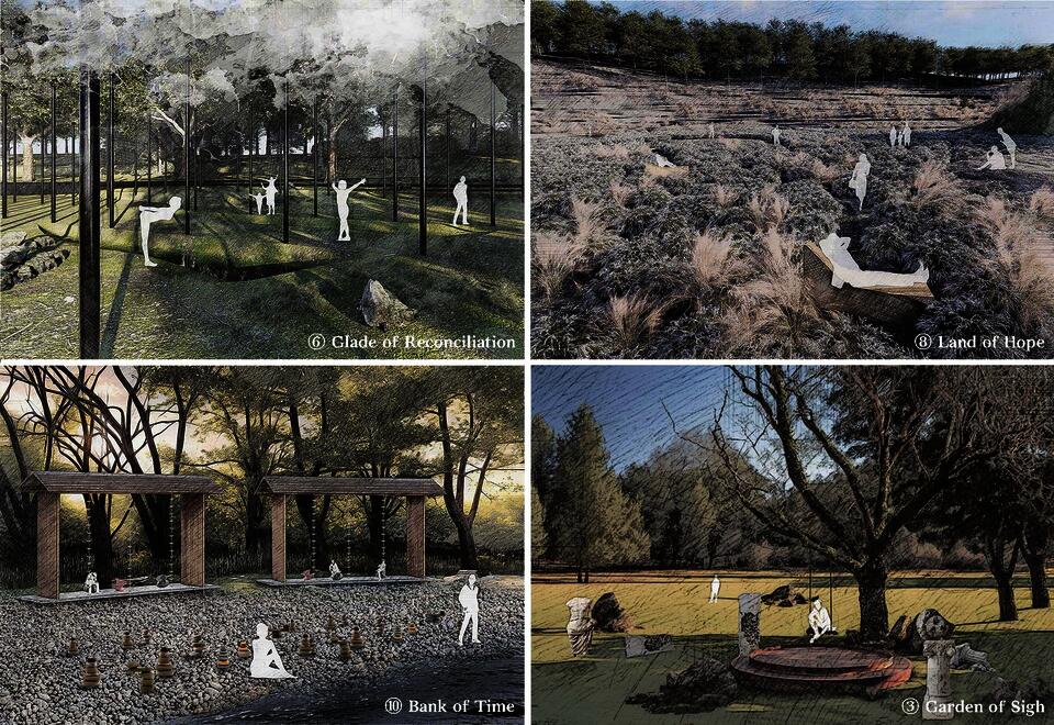 4 rendered spatial renderings