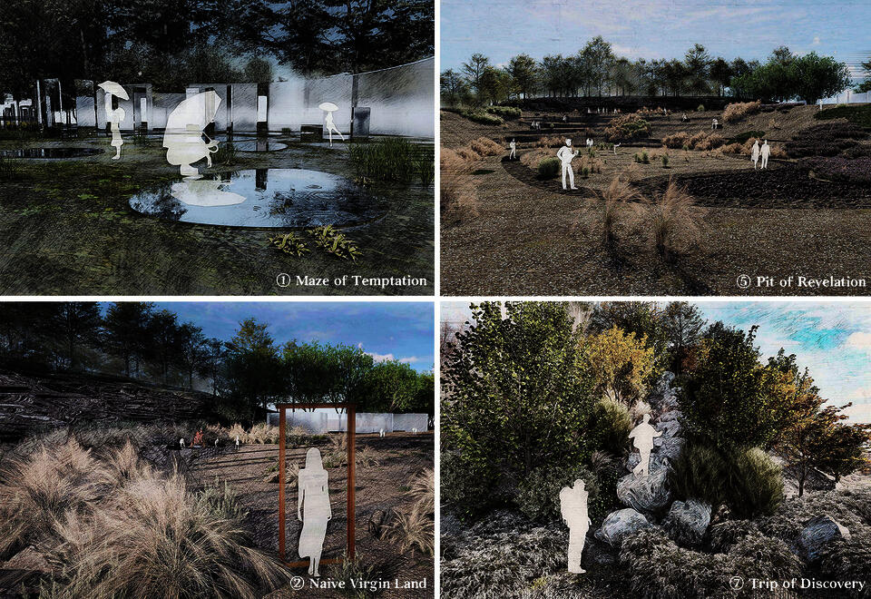 4 rendered spatial renderings