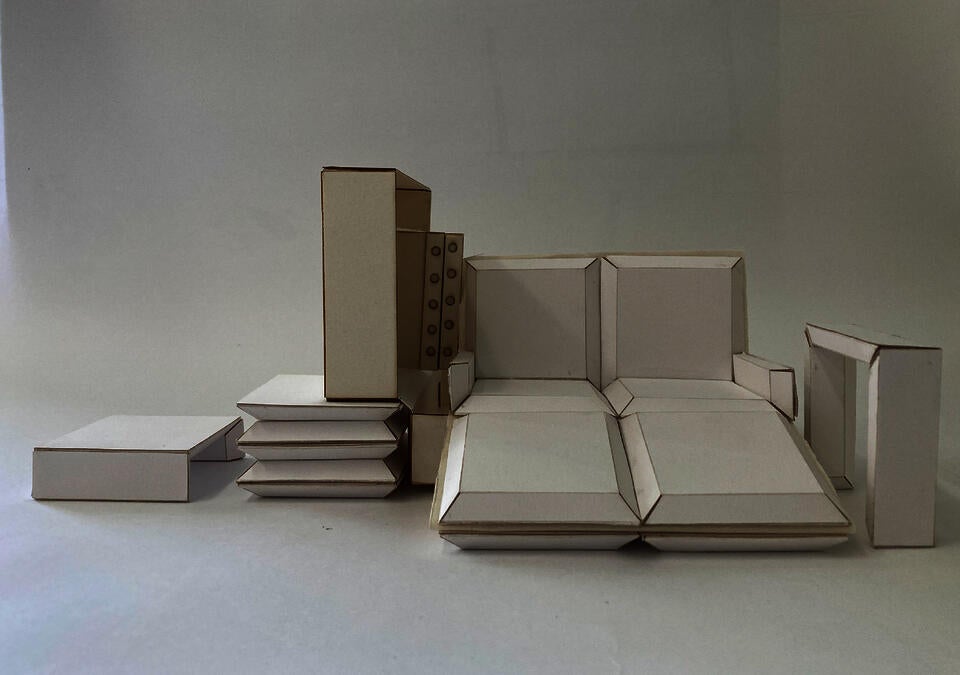 Suitcase prototype, assembled scenario