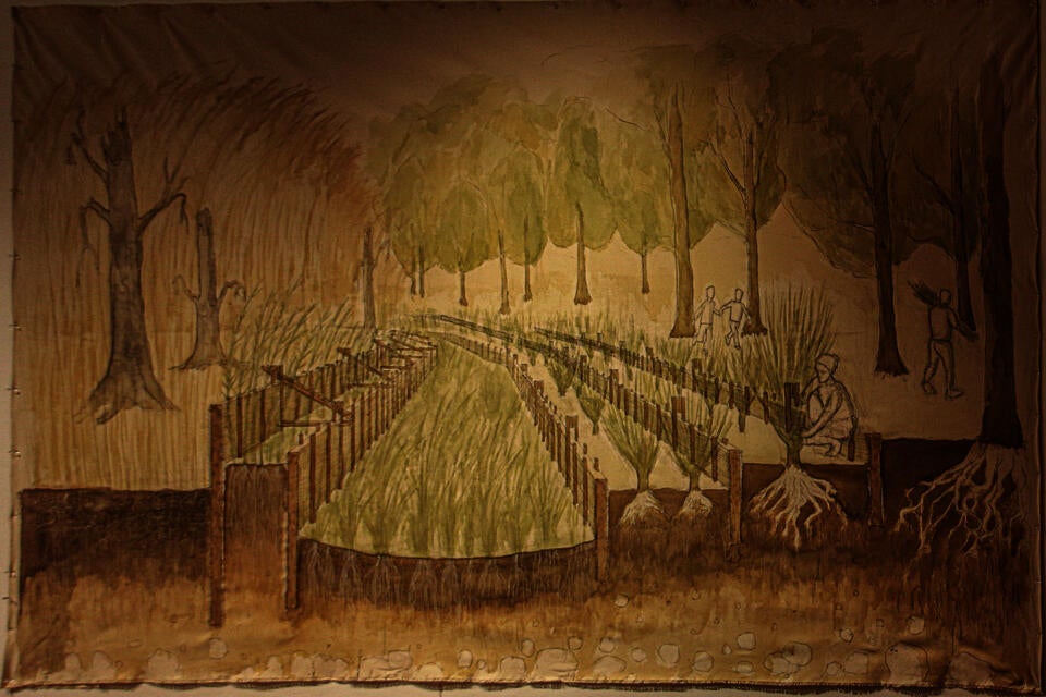 Egg Tempera Painting on Canvas