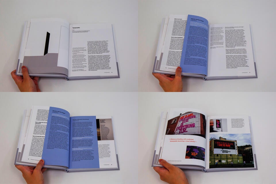 A graphic design manual about typography, color, fabrication, design process, and future challenges of graphic design for exhibitions, featuring personal insights, interviews, and precedents.