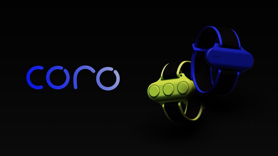 Two bands are shown, one is black with bright green accents, the other is black with electric blue accents.