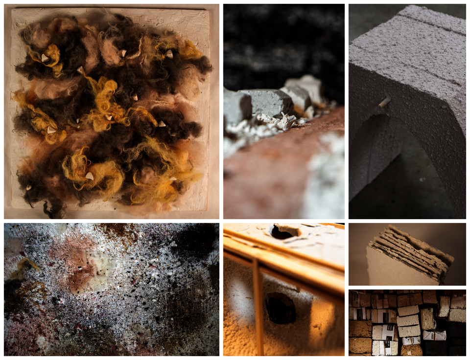 Experiments in material and form, from the fibers of paper and wool, to the shape of arches and cities.